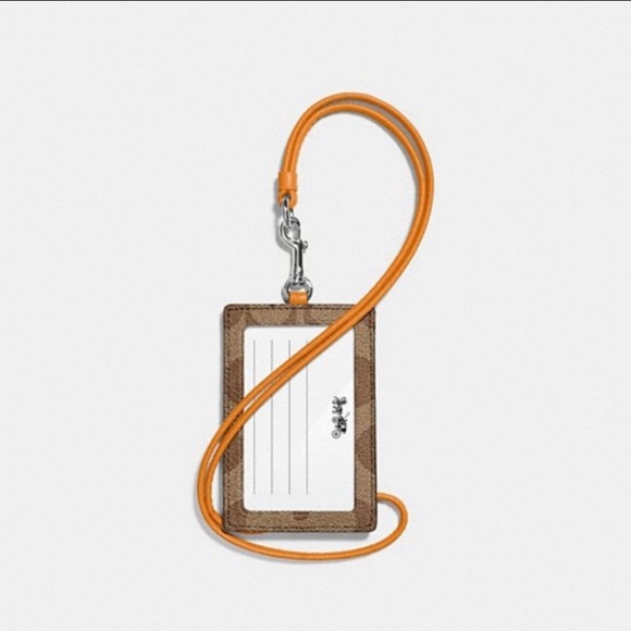 Coach Id Lanyard In Signature Canvas - Picture 2 of 3